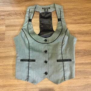 Pinstripe waistcoat vest